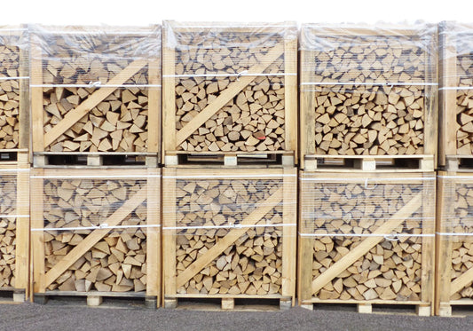 1,6 SRM Kaminholz Brennholz Buche Trocken, Sofort Verwendbar, 25Cm