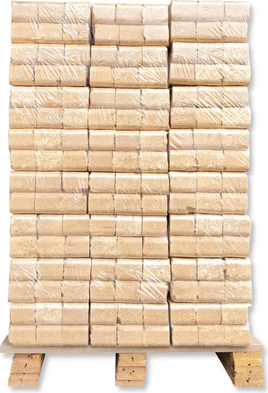 960 kg RUF ÖKO Briketts !SONDERAKTION! Mischholzbriketts Bavaria – 96 x 10 kg Holzbrikett auf Palette