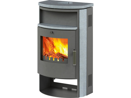 Accente Pamir 2.0 Kaminofen Naturstein Naturstein-Schwarz 6,7 kW