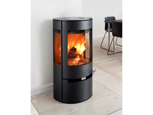 Aduro Kaminofen 9 Stahl-Verkleidung Schwarz 6 kW EEK: A+