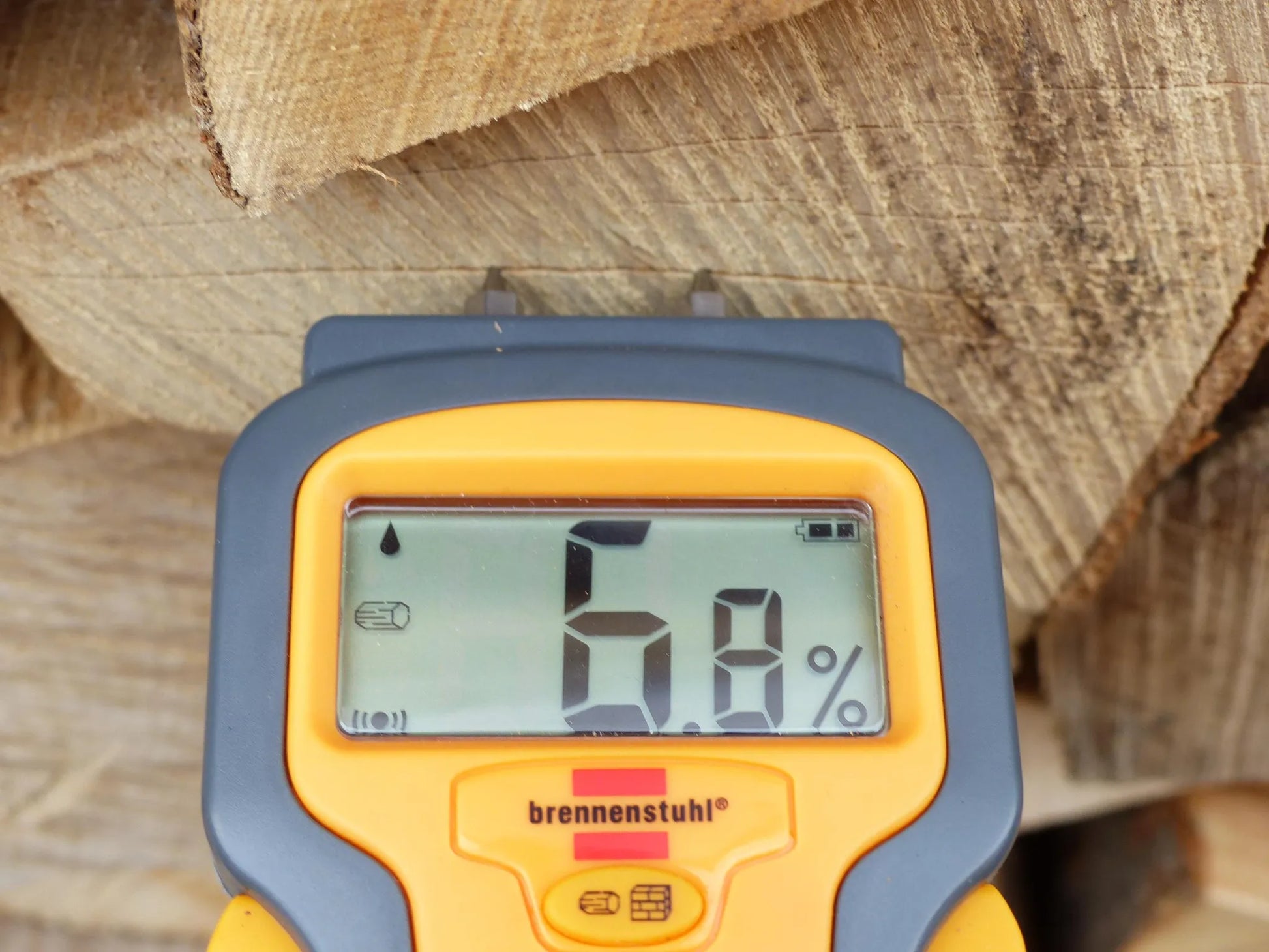 1,6 SRM Kaminholz Brennholz Buche Trocken, Sofort Verwendbar, 25Cm