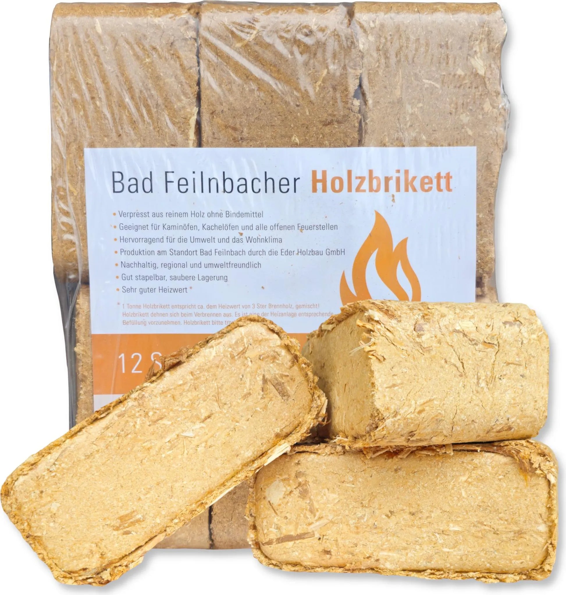 960 kg RUF ÖKO Briketts !SONDERAKTION! Mischholzbriketts Bavaria – 96 x 10 kg Holzbrikett auf Palette