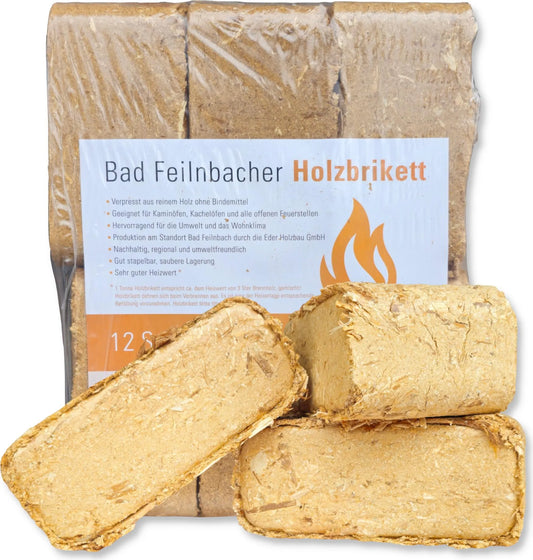 960 kg RUF ÖKO Briketts !SONDERAKTION! Mischholzbriketts Bavaria – 96 x 10 kg Holzbrikett auf Palette