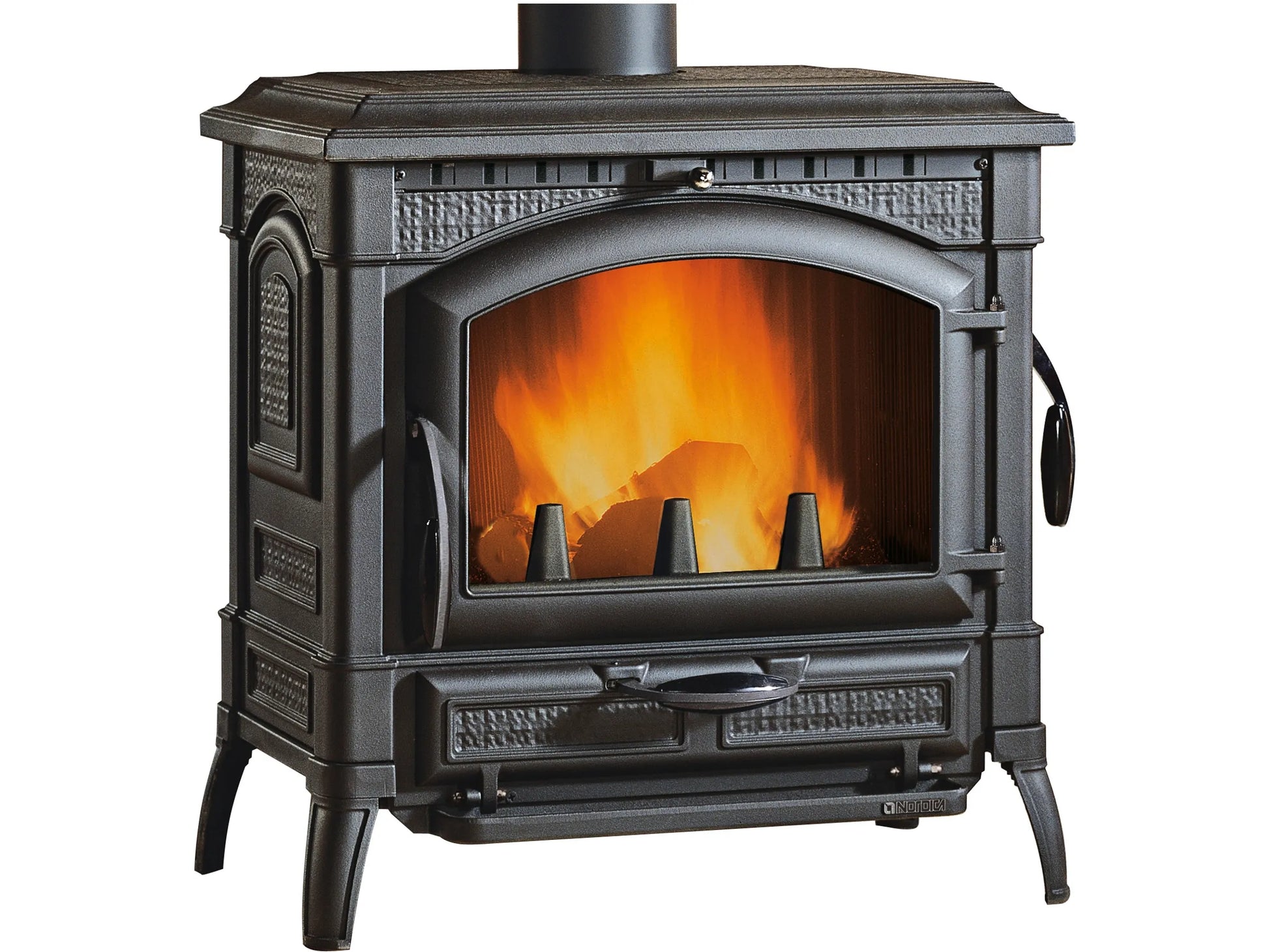 Firefix Isotta Kaminofen Gusseisen Schwarz 11,9 kW