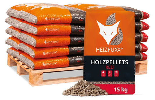 Heizfuxx Holzpellets Red 15kg x 20 Sack 300kg Palette