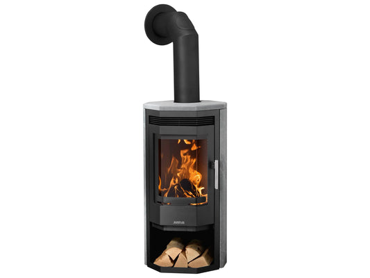 Justus Usedom 5 Specksteinverkleidung Schwarz 5 kW