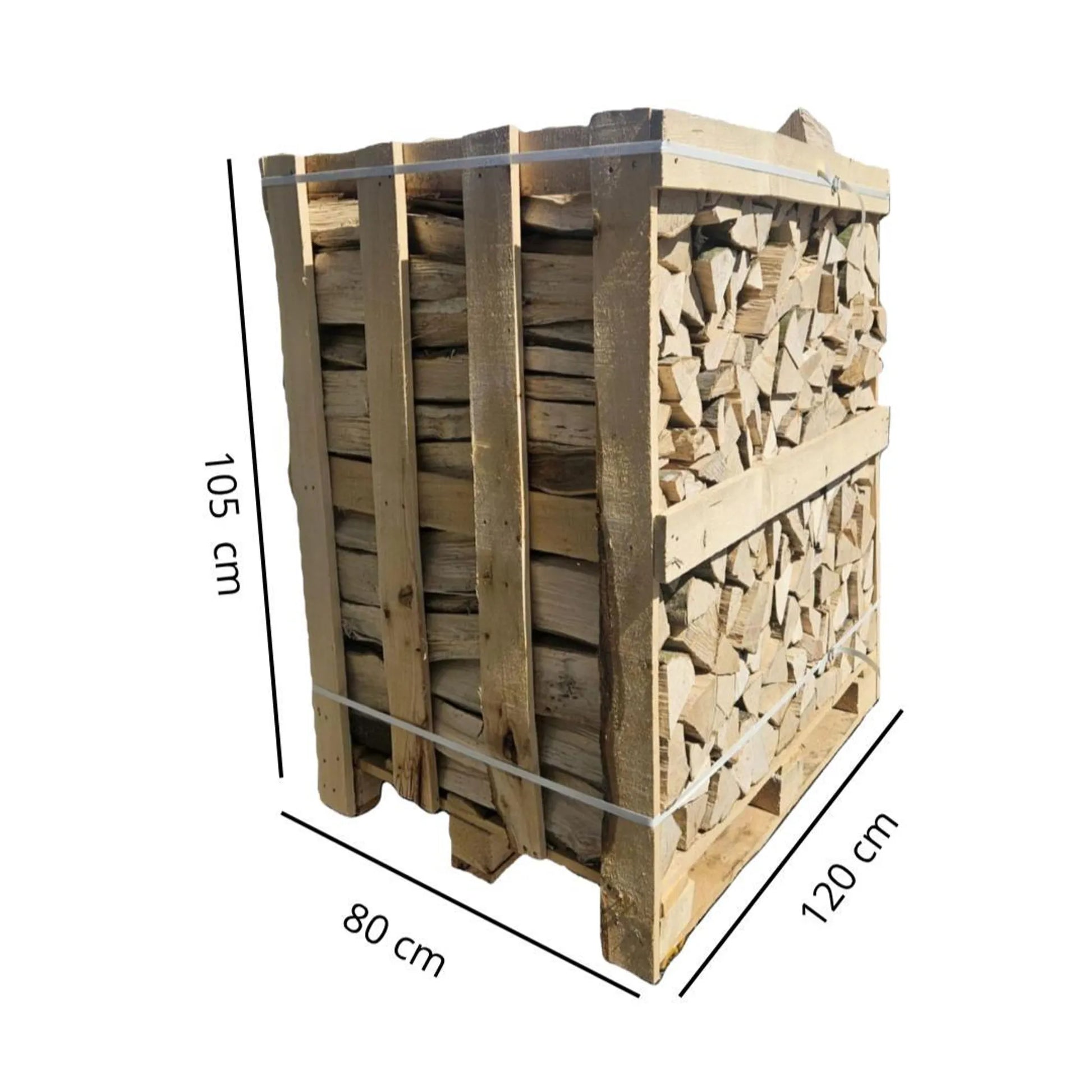 Kaminholz Buche 25 cm – 3 Raummeter ( 3 Kisten je 1 RM) – Kammergetrocknet – Premium Brennholz für Kamin & Ofen – Ofenfertig