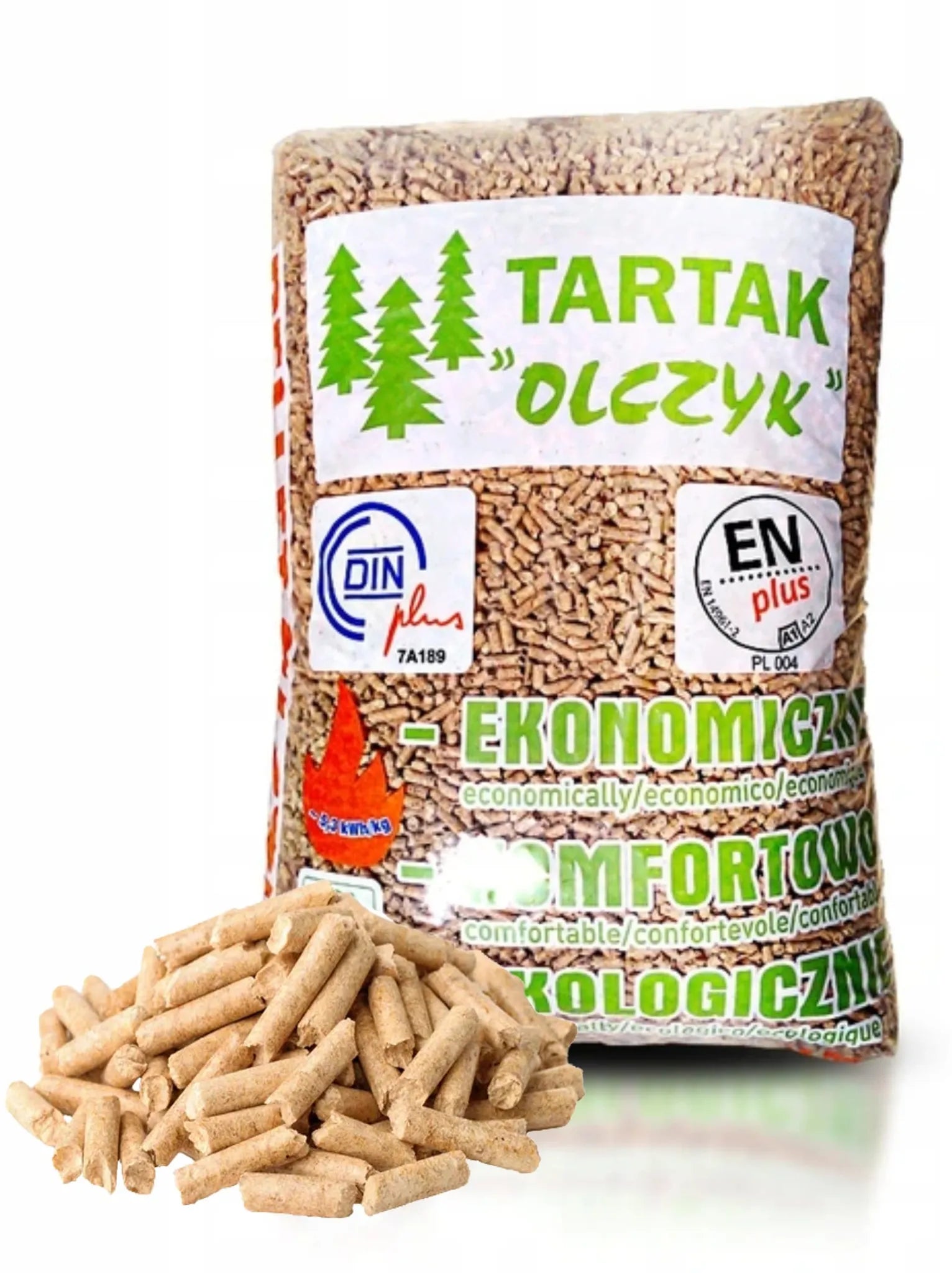 Olczyk Pelletpalette 65 Säcke 975 kg er Holzbrennstoff