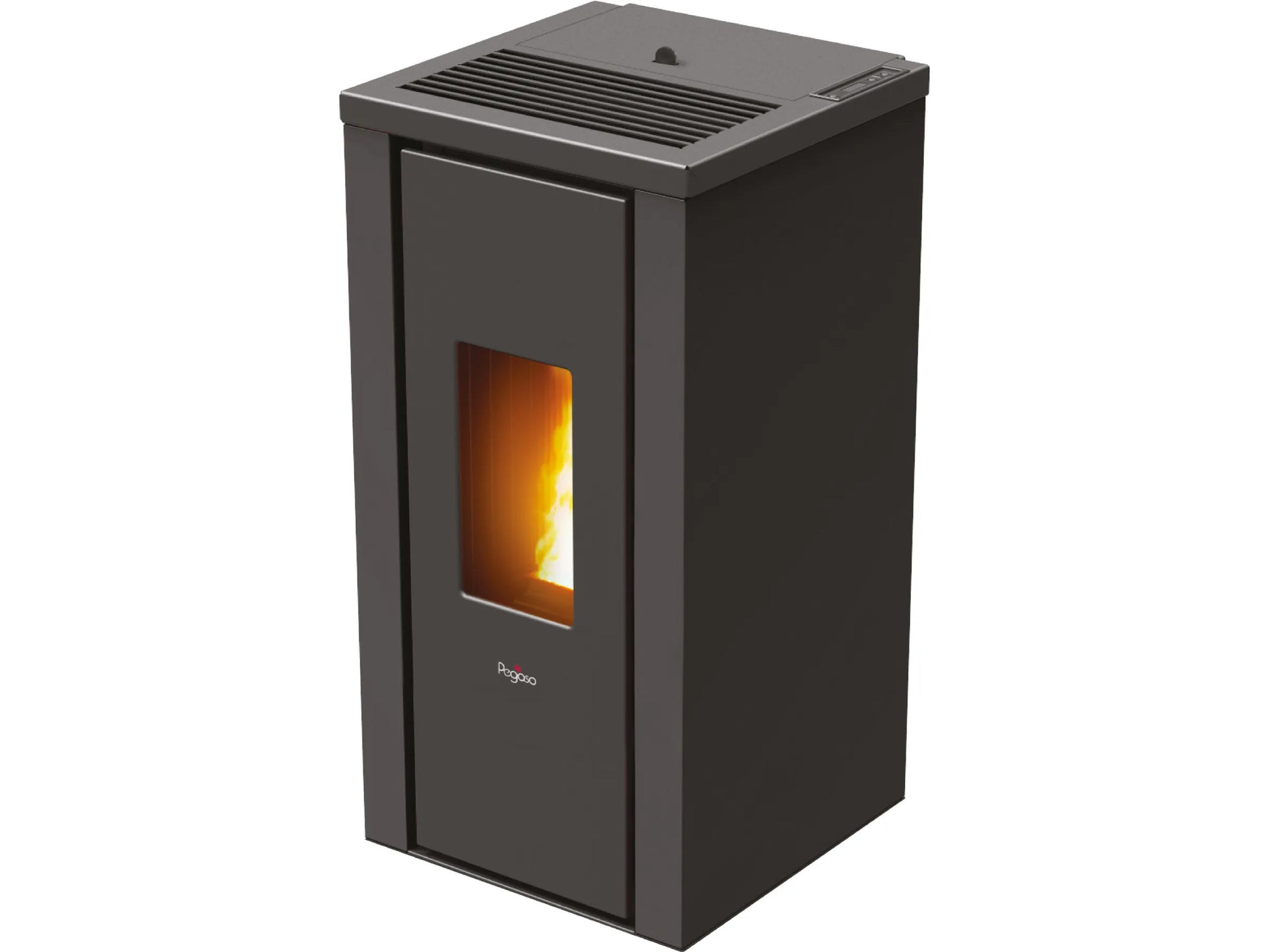 PEGASO Pelletofen Vera Stahl Anthrazit 7 kW mit Automatik