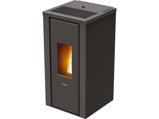 PEGASO Pelletofen Vera Stahl Anthrazit 7 kW mit Automatik