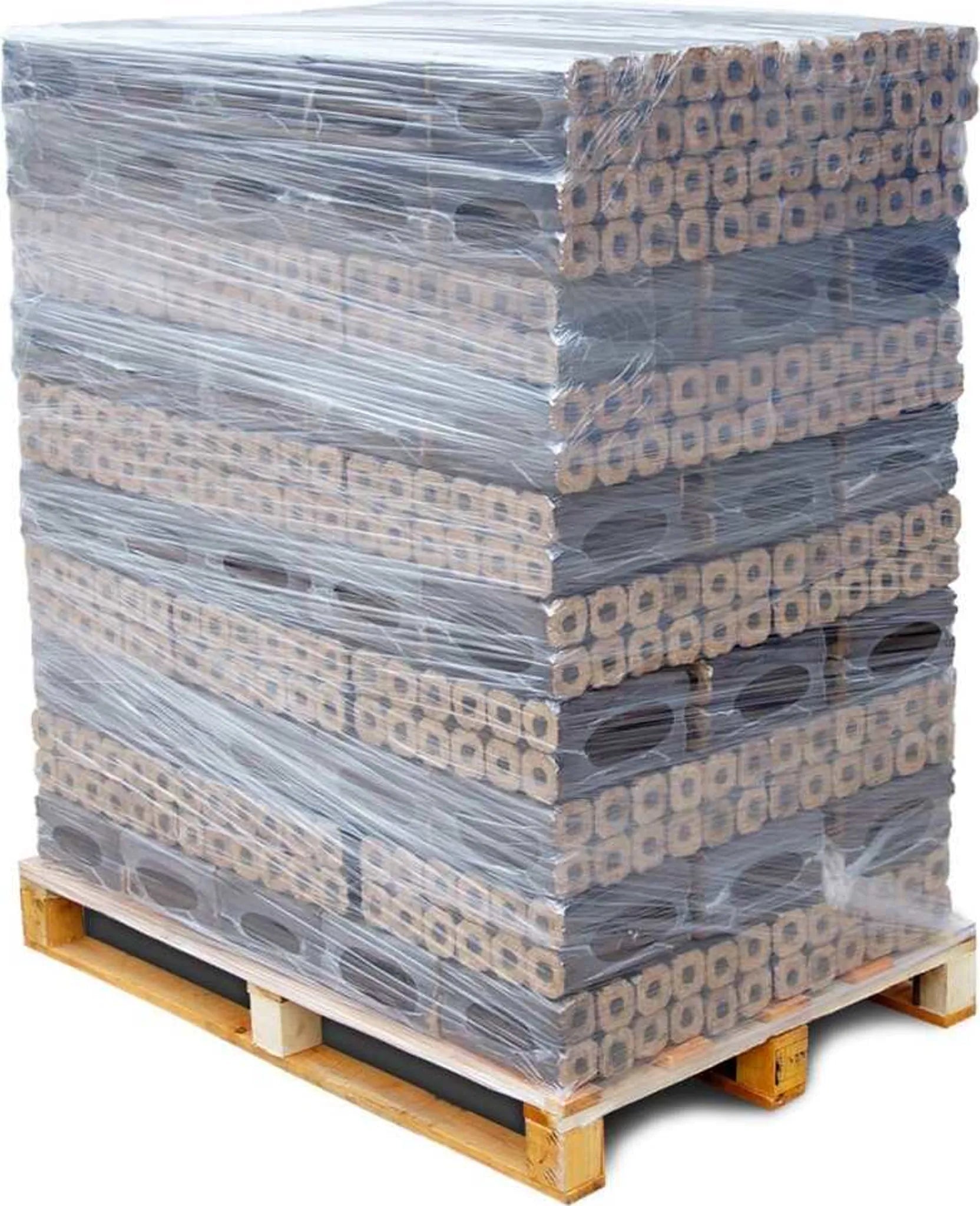 PINI KAY Premium Holzbriketts aus Buchenholz, 96 x 10kg Briketts, 960kg Palette