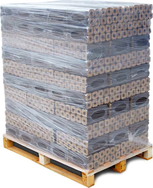 PINI KAY Premium Holzbriketts aus Buchenholz, 96 x 10kg Briketts, 960kg Palette