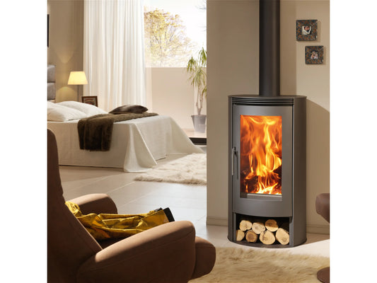 Panadero Delta EcoDesign Pano Kaminofen Stahl Schwarz 8 kW