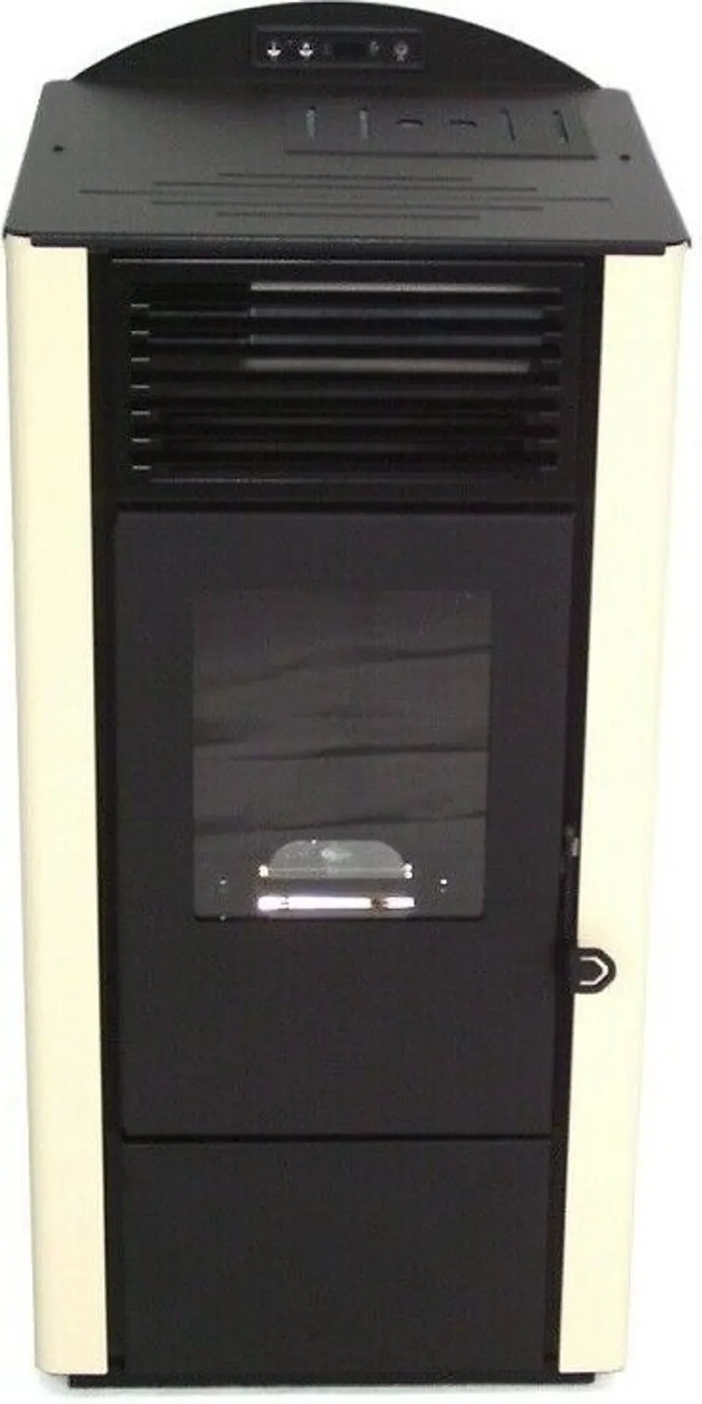 Pelletofen 9,5kW Pelletkamin Pelletheizung Kaminofen A+ Holzofen elfenbein 56301