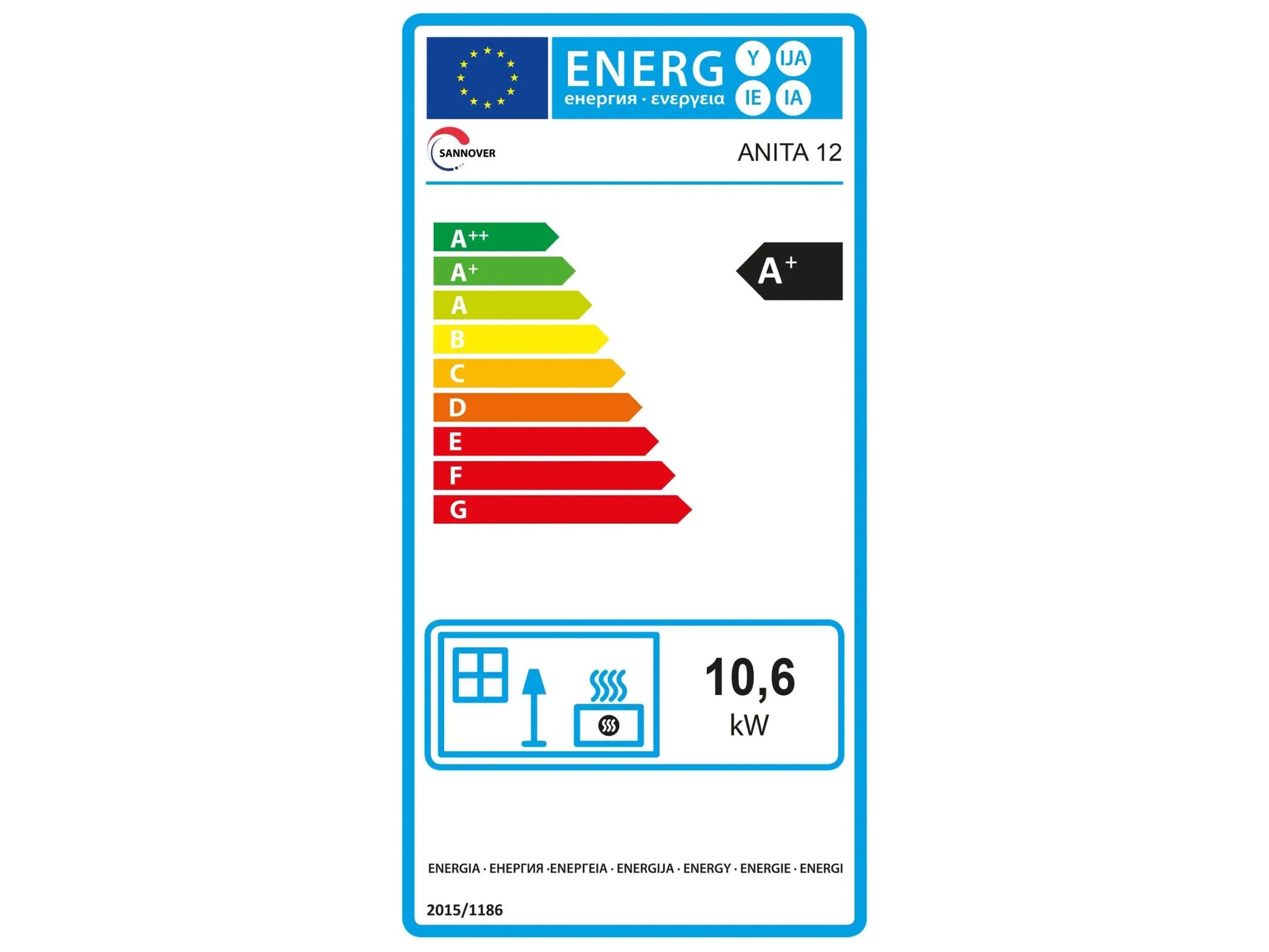 Sannover Pelletofen Anita 12 kW Bordeaux