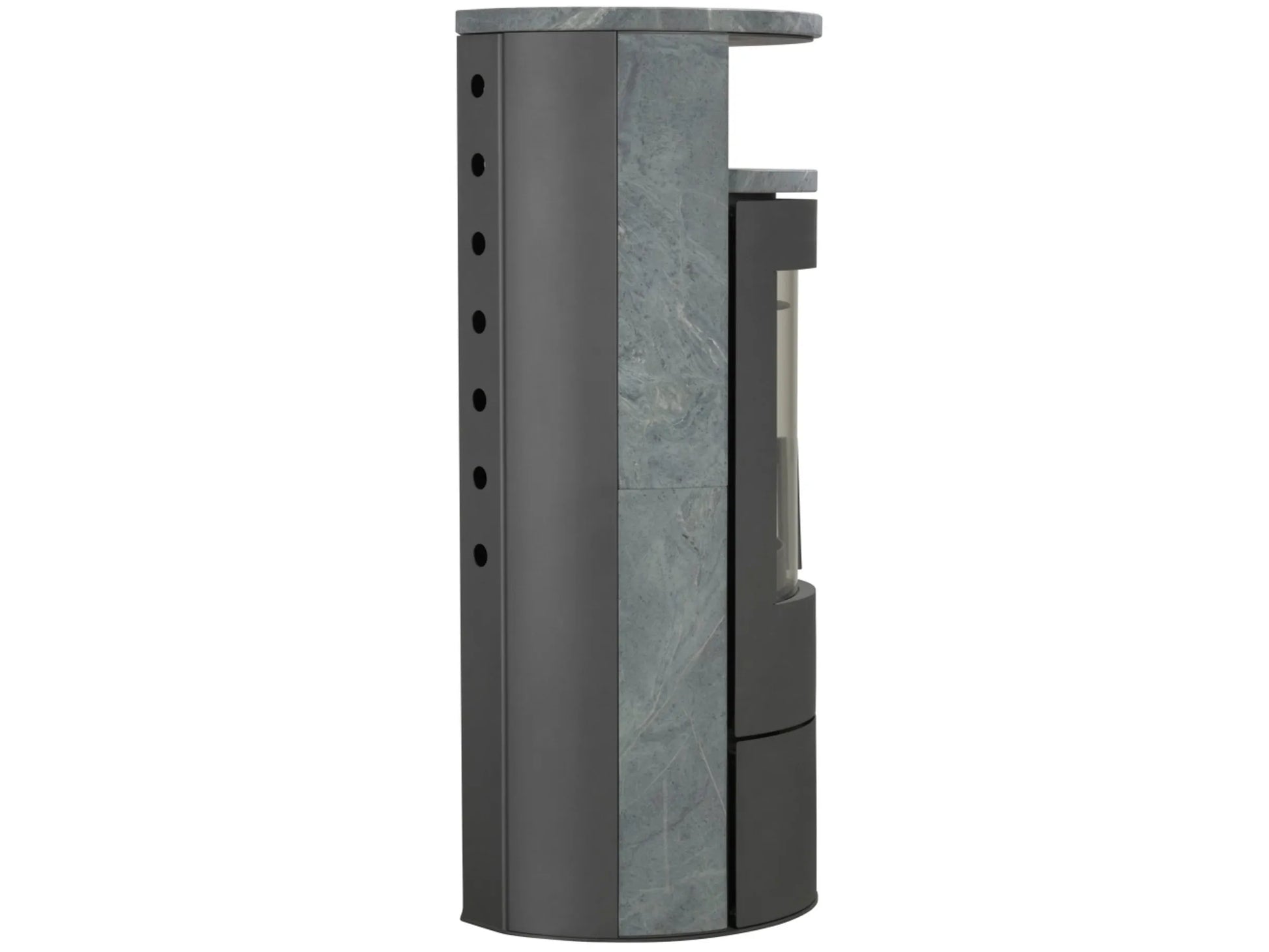 Thermia Kamin-Ofen München V3 Guss-Grau Speck-Stein Automatik